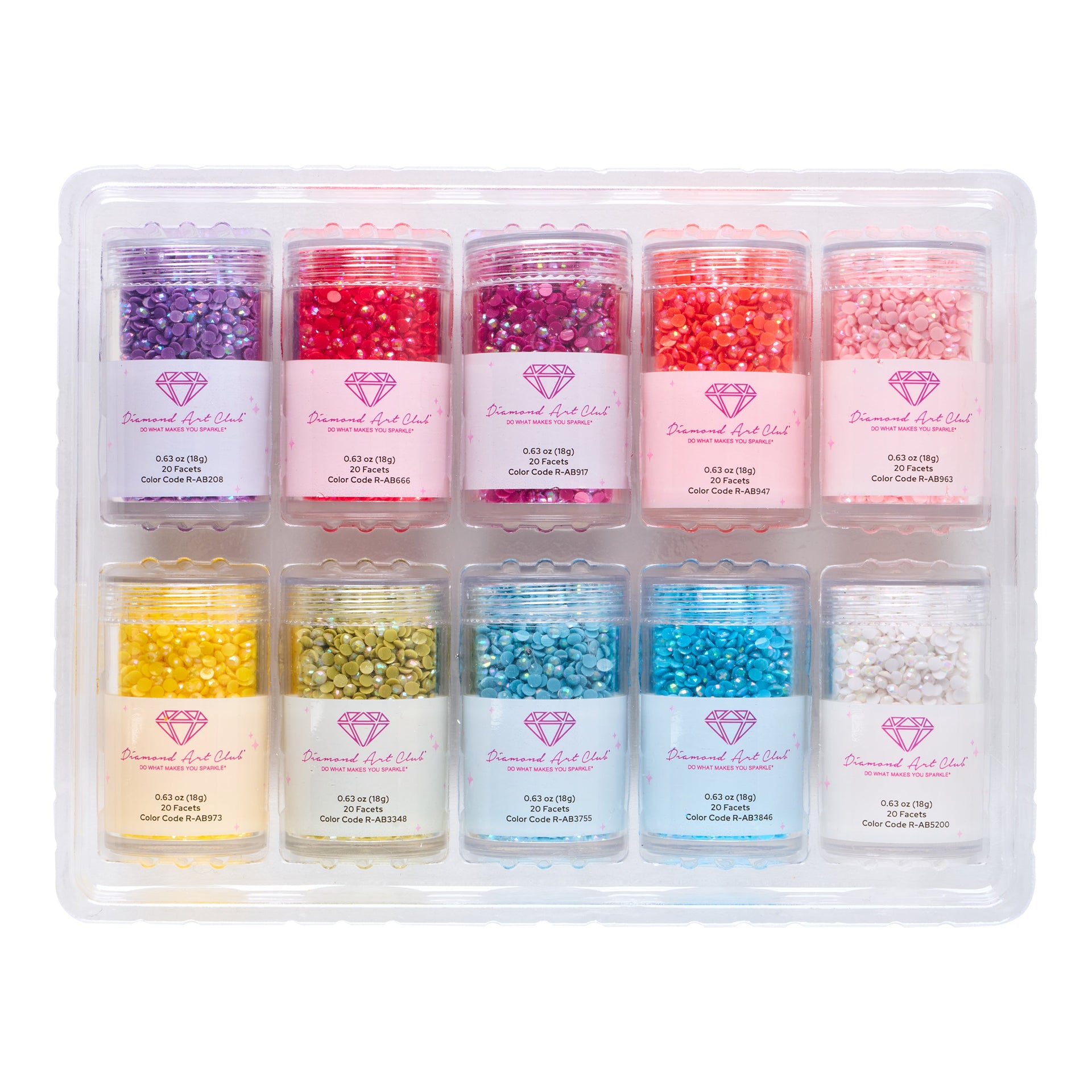 Diamond Painting Aurora Borealis - Rainbow Round (Set of 10)