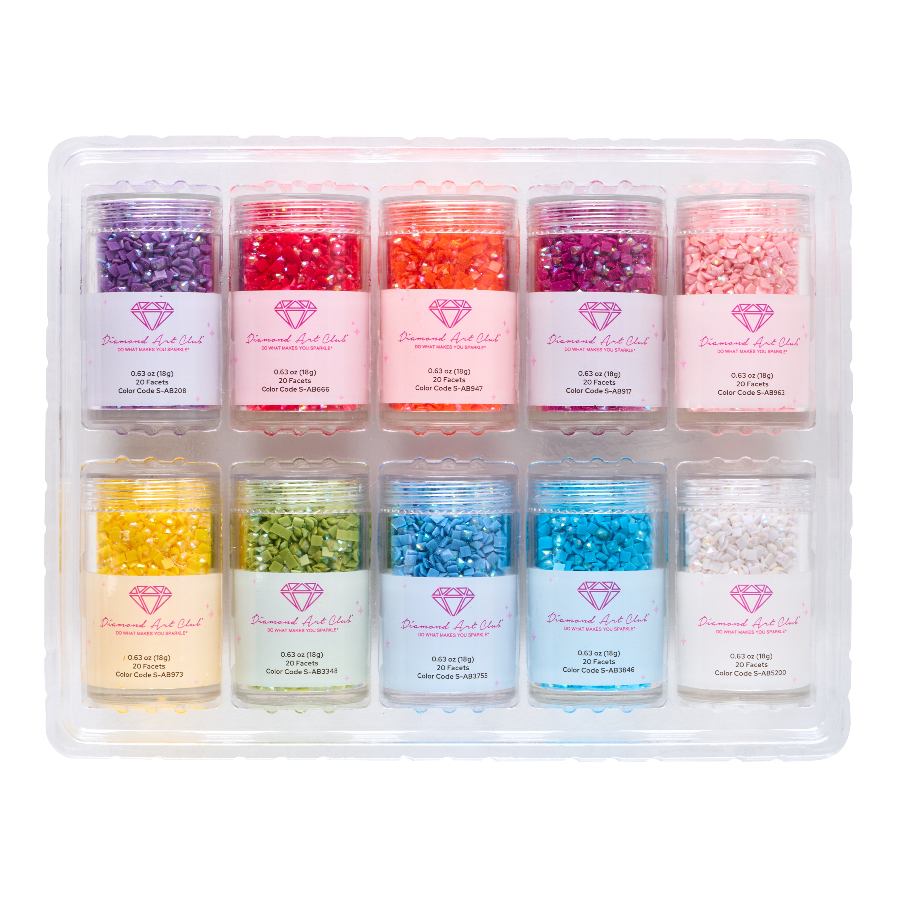 Aurora Borealis - Rainbow Square (Set of 10) – Diamond Art Club