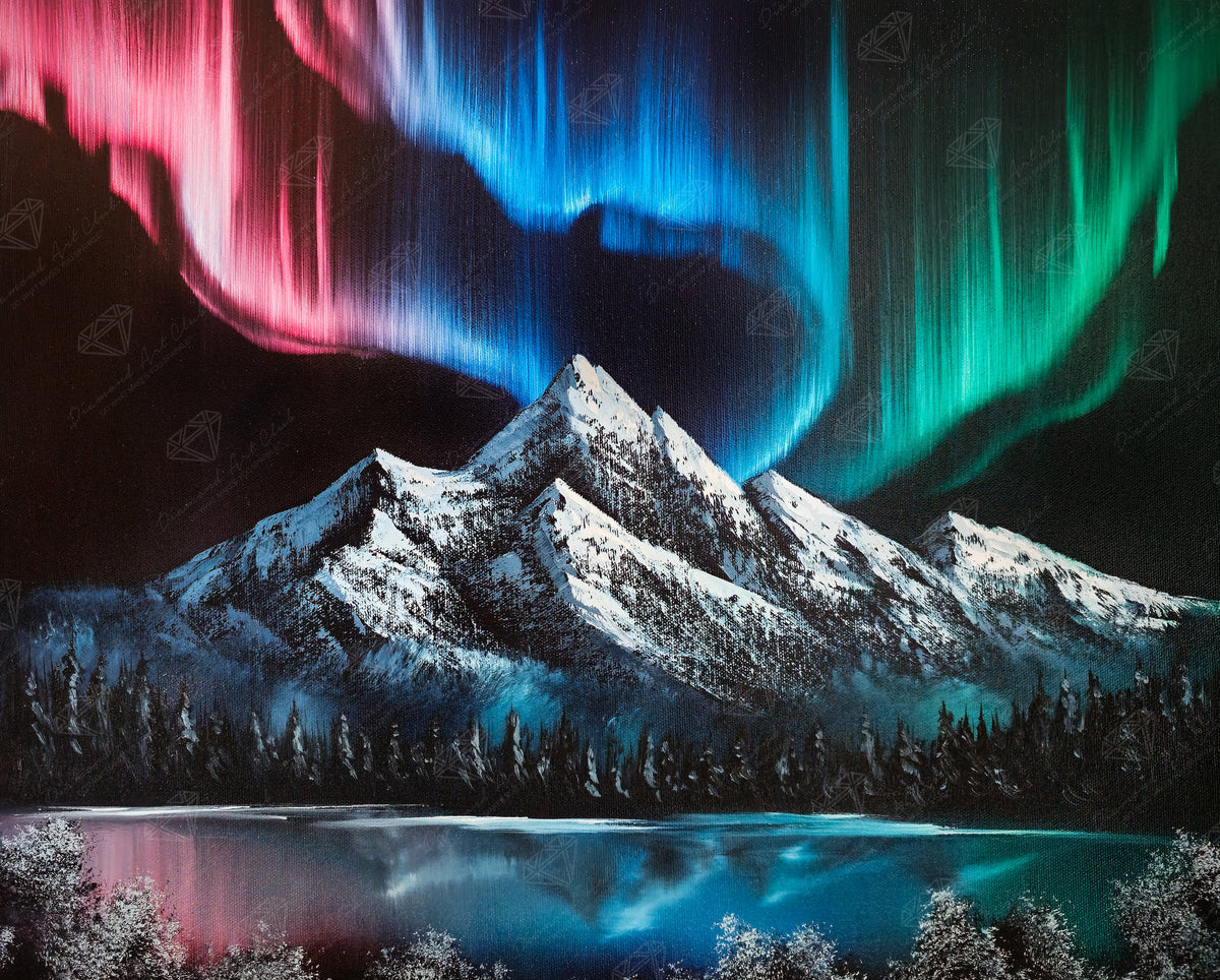 Diamond Painting Aurora Brilliance 31.9" x 25.6" (80.9cm x 65cm) / Square with 70 Colors including 2 ABs and 6 Fairy Dust Diamonds / 84,825