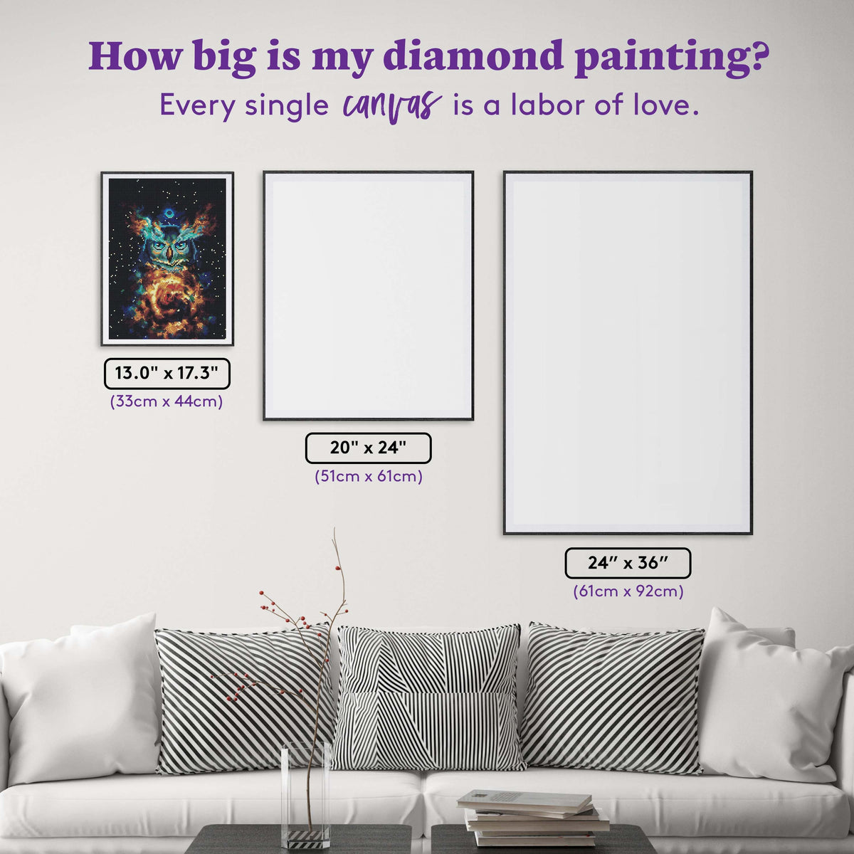 Diamond Painting Aurowla 13.0" x 17.3" (33cm x 44cm) / Round With 21 Colors Including 1 AB / 17,515