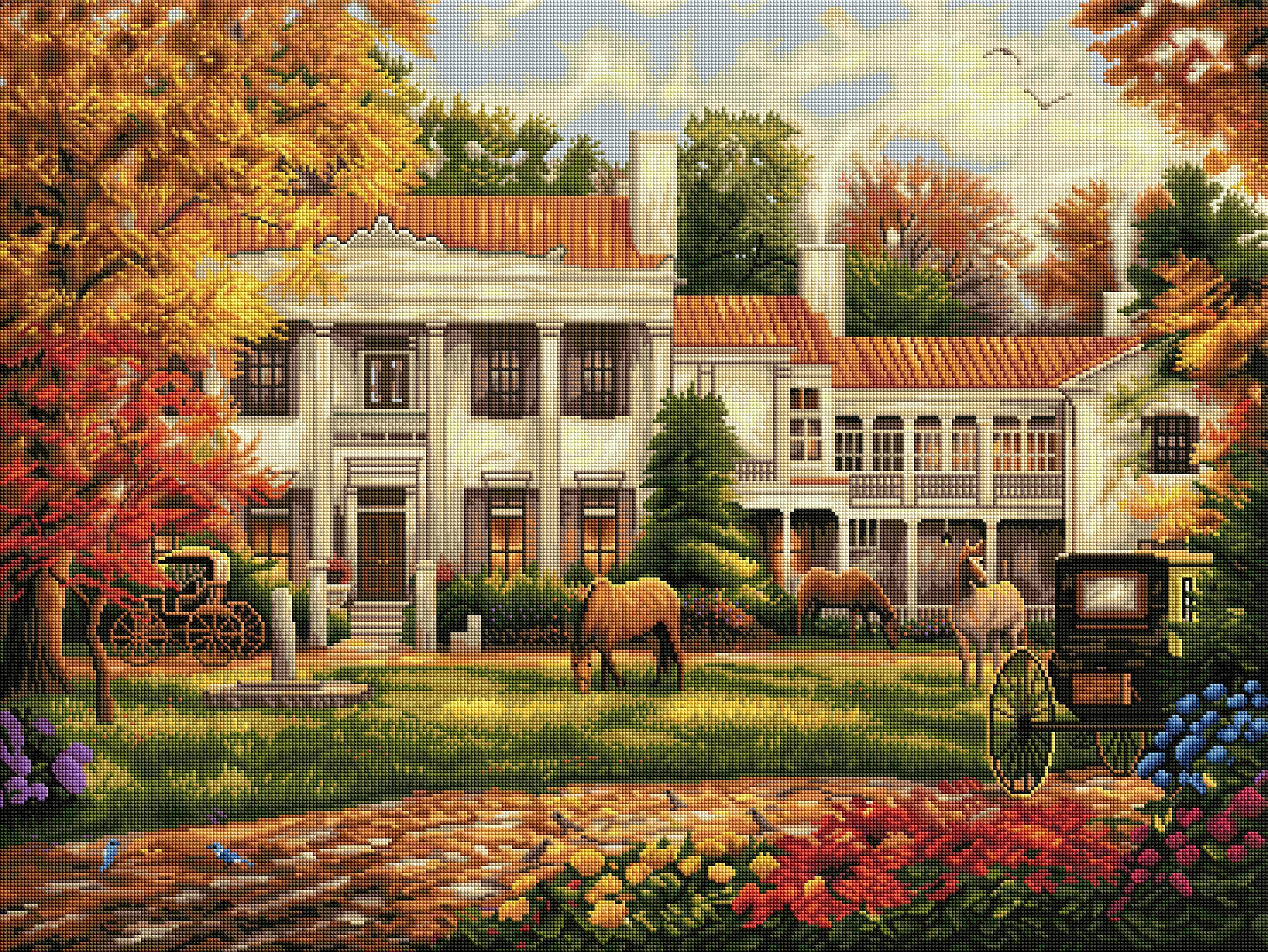 Autumn Afternoon at Belle Meade | Diamond Art Club®