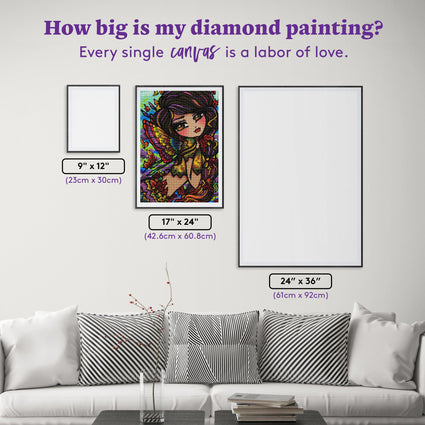 Diamond Painting Autumn 17" x 24" (42.6cm x 60.8cm) / Round with 47 Colors including 3 ABs and 1 Fairy Dust Diamonds / 32,984