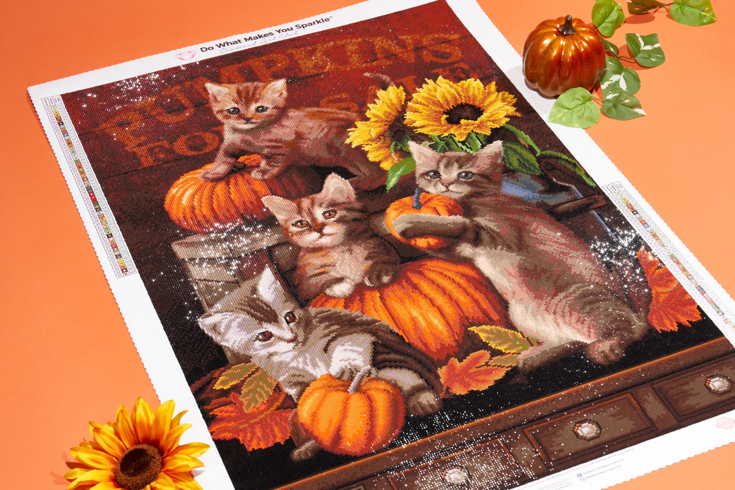 Autumn Kittens – Diamond Art Club
