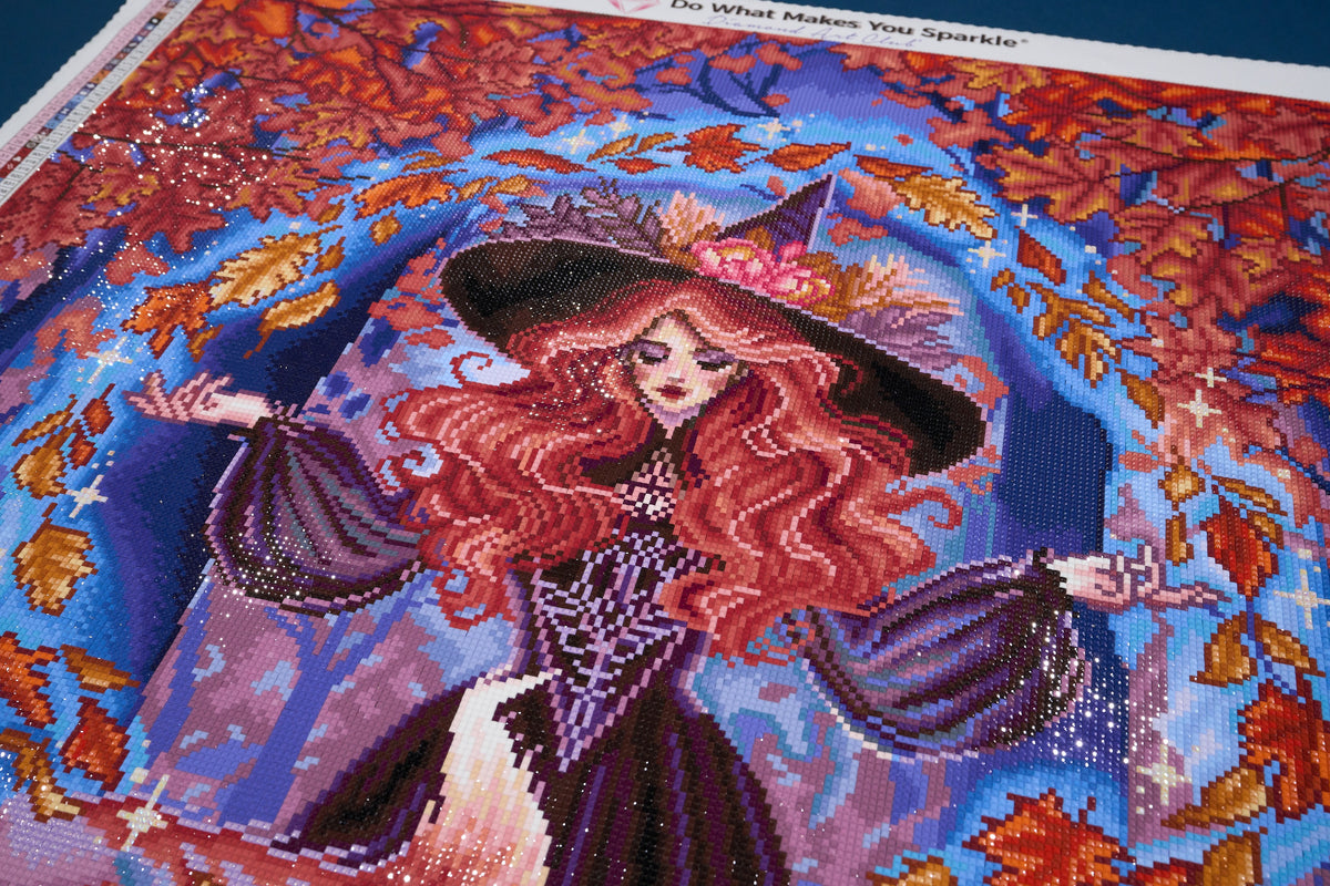 Diamond Painting Autumn Magic 27.6" x 37" (69.9cm x 93.8cm) / Square with 68 Colors including 1 AB and 4 Fairy Dust Diamonds / 105,937