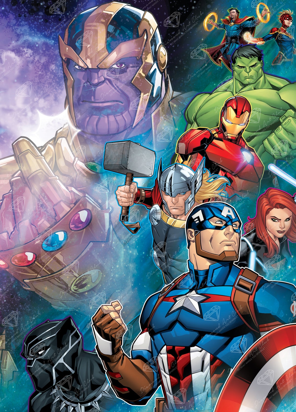 Diamond Painting Balance 20" x 28" (50.8cm x 70.7cm) / Square with 66 Colors including 5 ABs / 57,936