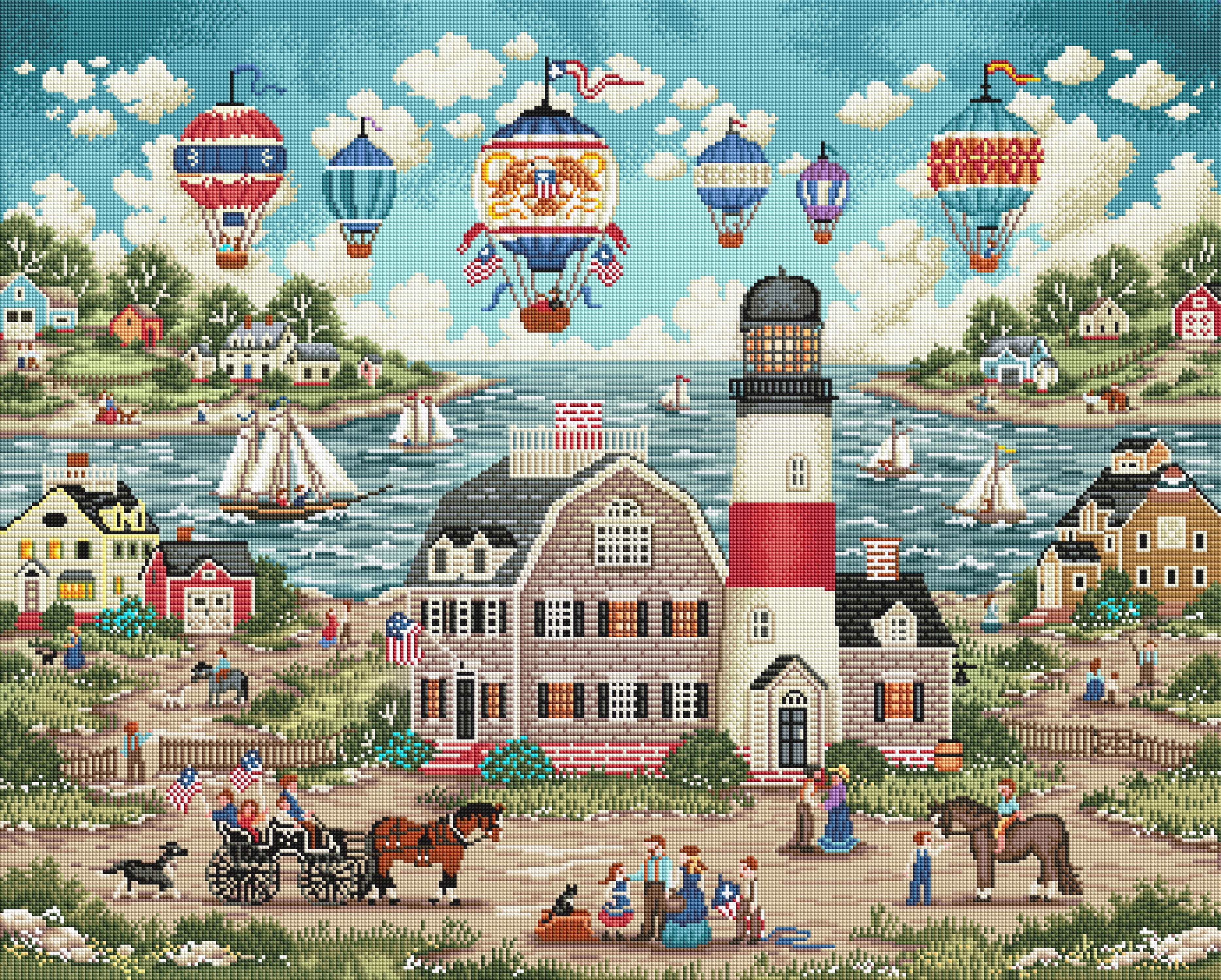 Balloons Over the Bay – Diamond Art Club