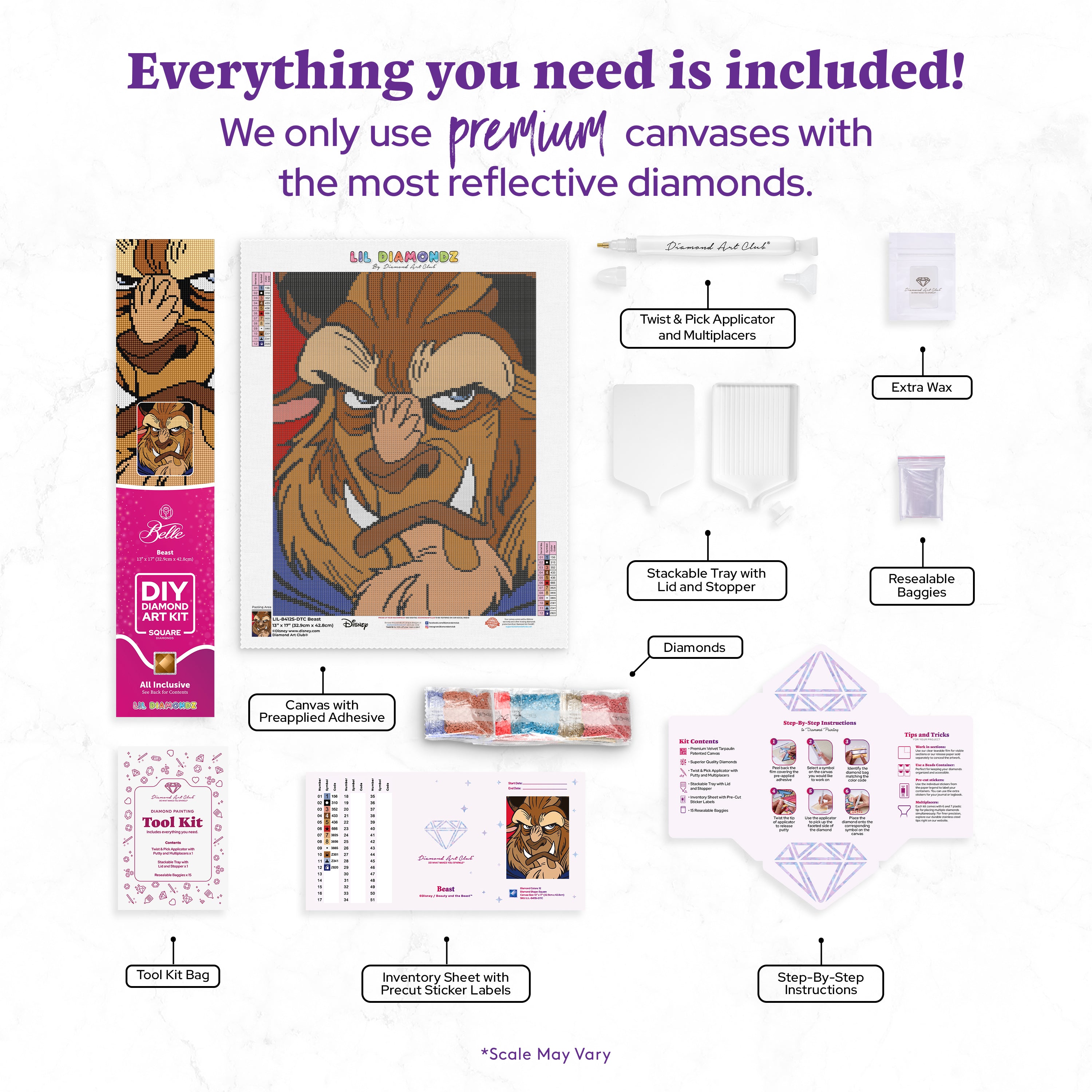 Beast Diamond Painting Kit – Diamond Art Club