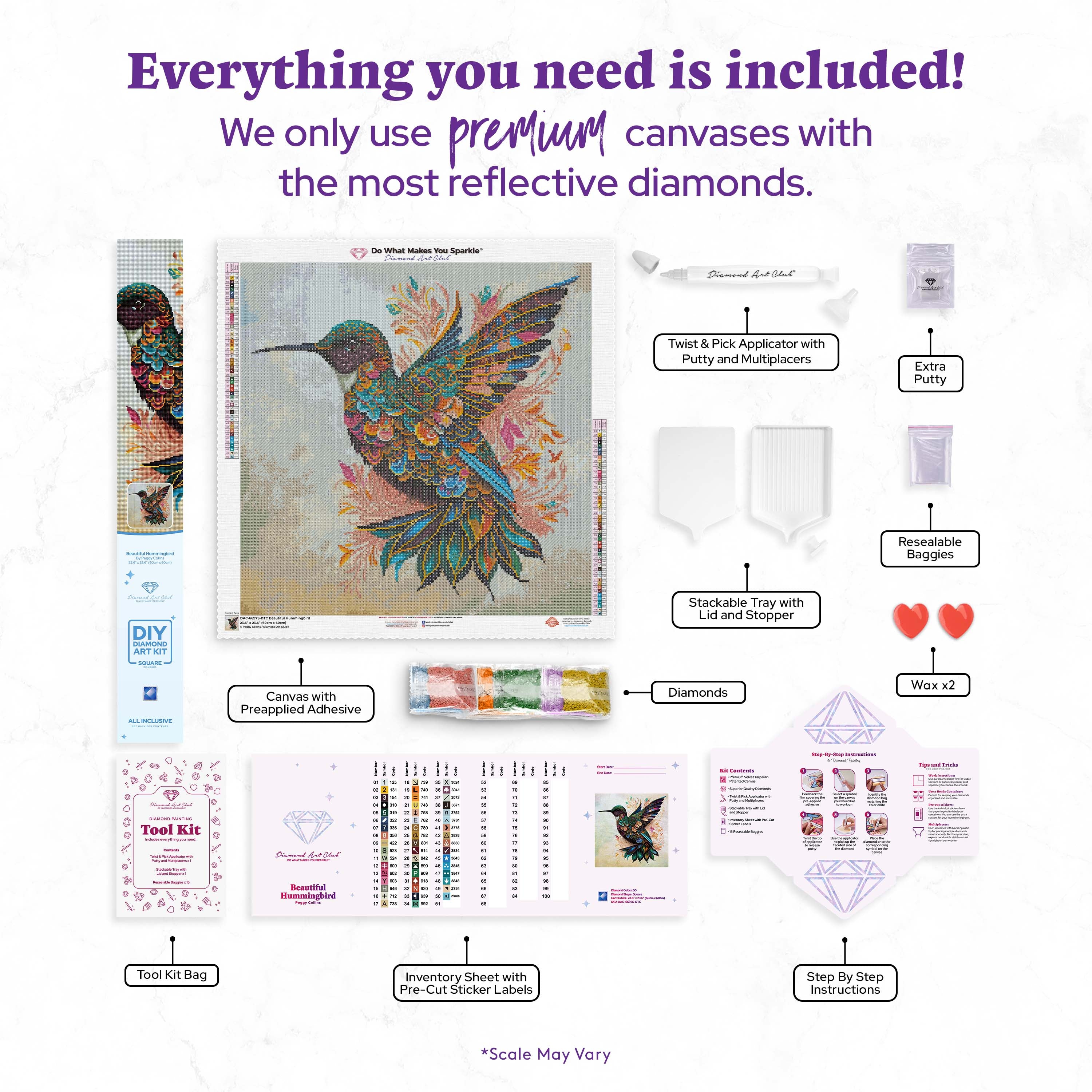 Beautiful Hummingbird – Diamond Art Club