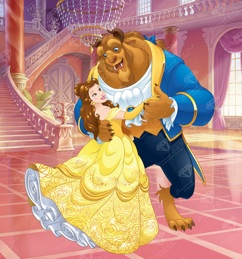 Beauty and the Beast — 27.6" x 29.3" (70cm x 74.9cm) / Square with 86 Colors including 2 ABs and 1 Electro Diamond and 1 Iridescent Diamond and 2 Fairy Dust Diamonds / 84,581