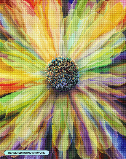 Diamond Painting Beauty of Color 20" x 25" (50.6cm x 63.8cm) / Round with 86 Colors including 2 ABs and 2 Fairy Dust Diamonds / 42,688