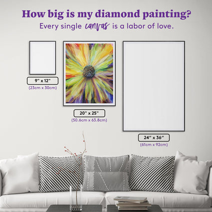 Diamond Painting Beauty of Color 20" x 25" (50.6cm x 63.8cm) / Round with 86 Colors including 2 ABs and 2 Fairy Dust Diamonds / 42,688