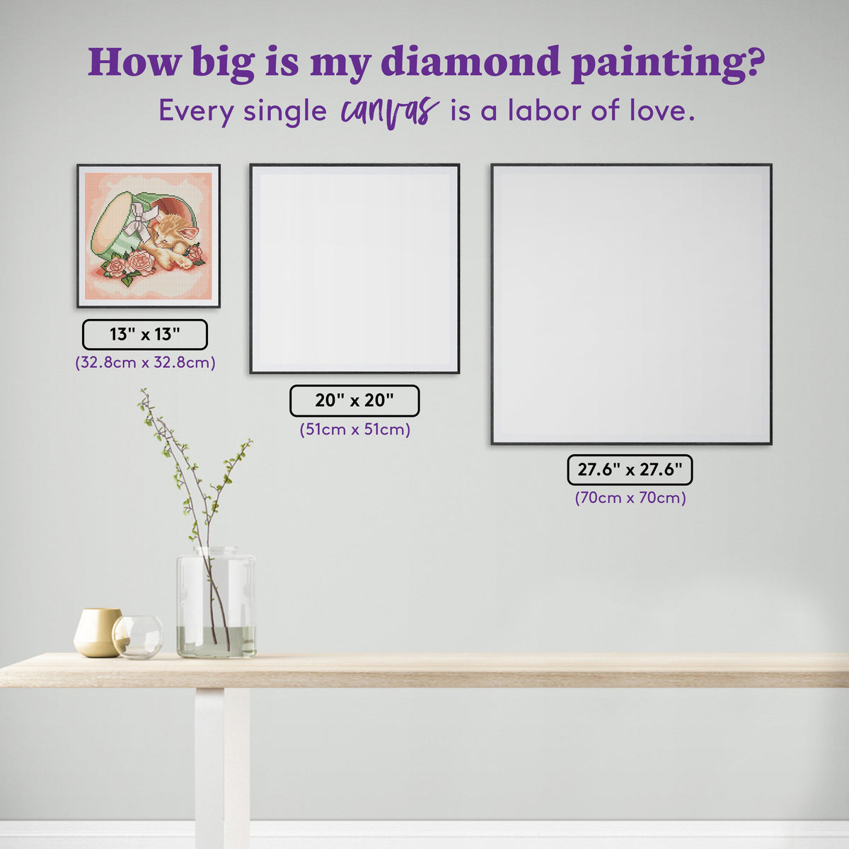 Diamond Painting Bed of Roses 13" x 13" (32.8cm x 32.8cm) / Round with 29 Colors including 1 ABs and 2 Fairy Dust Diamonds / 13,689