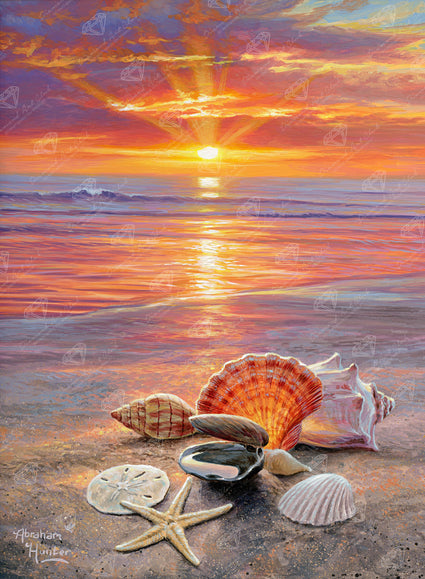 Diamond Painting Before The Tide 22" x 30" (55.8cm x 75.9cm) / Square with 56 Colors including 2 ABs and 3 Fairy Dust Diamonds / 68,320