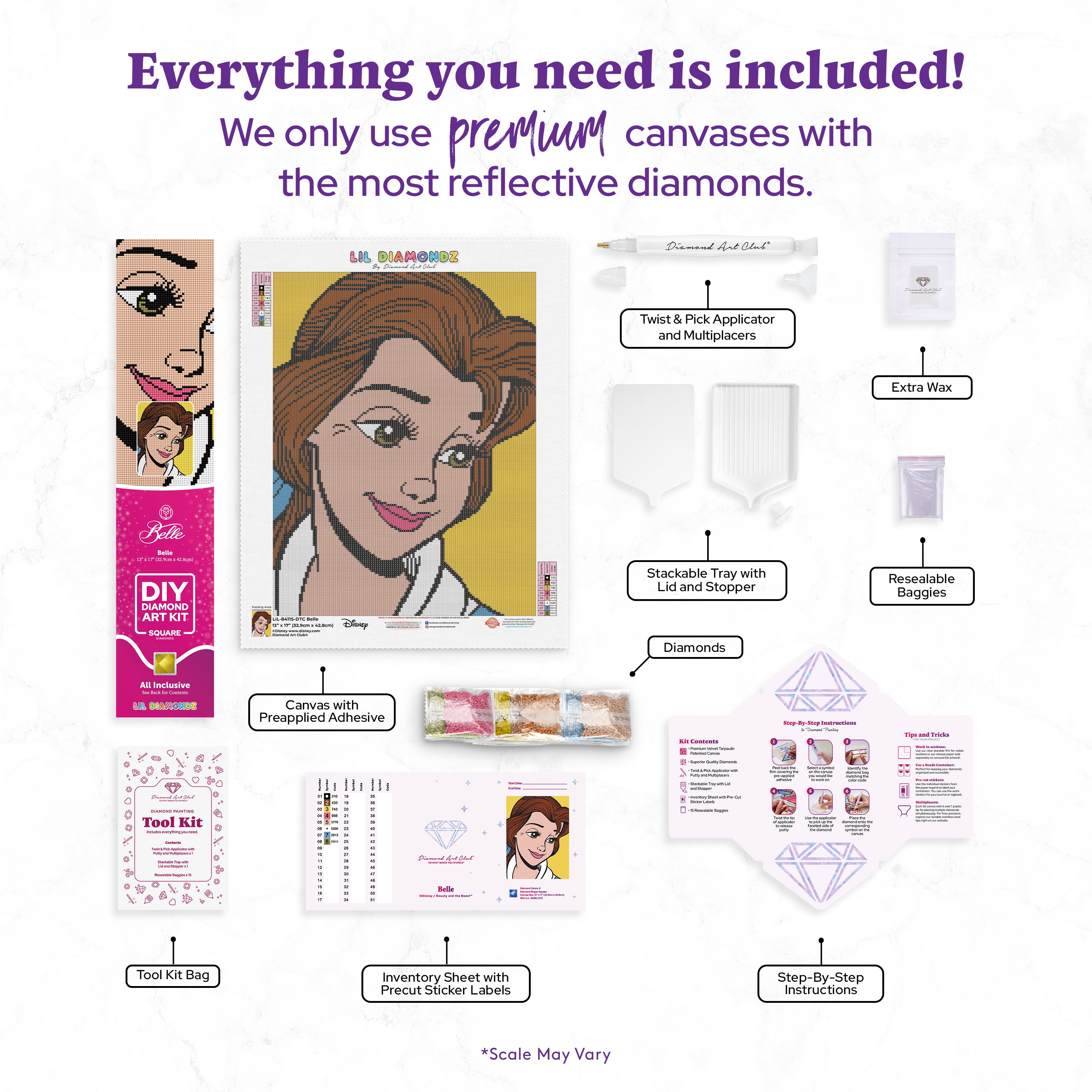 ダイヤモンドアートクラブ　Mrs. Belle Belle Diamond Painting Kit – Diamond Art Club