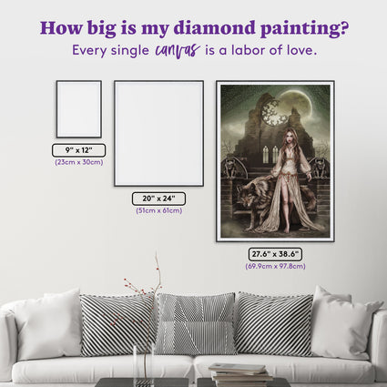 Diamond Painting Belong to the Night 27.6" x 38.6" (69.9cm x 97.8cm) / Square With 61 Colors Including 2 ABs and 2 Fairy Dust Diamonds / 110,433