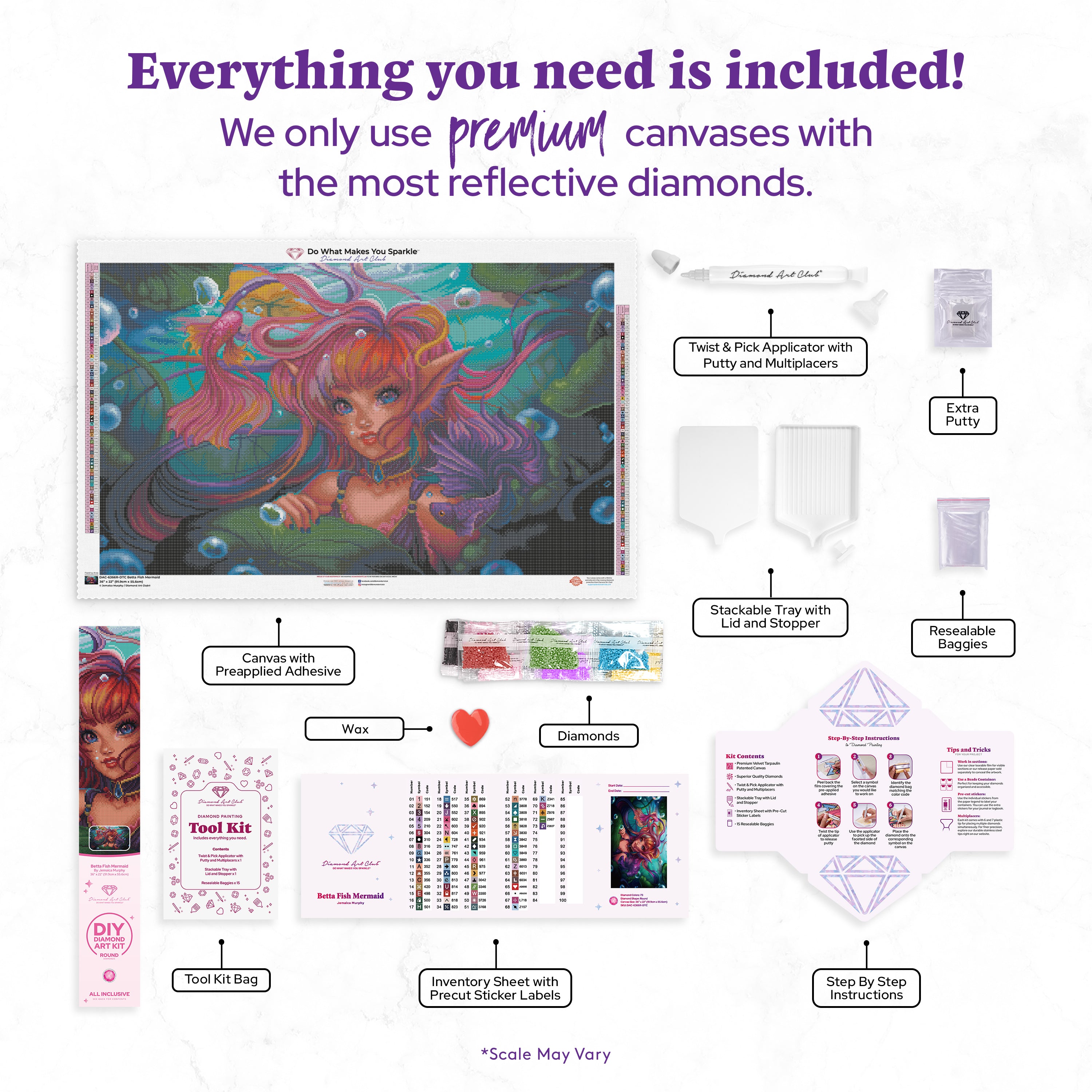 Betta Fish Mermaid – Diamond Art Club