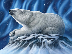 Diamond Painting Big Bear 29" x 22" (73.4cm x 55.8cm) / Square with 33 Colors including 1 AB and 3 Fairy Dust Diamonds / 66,080