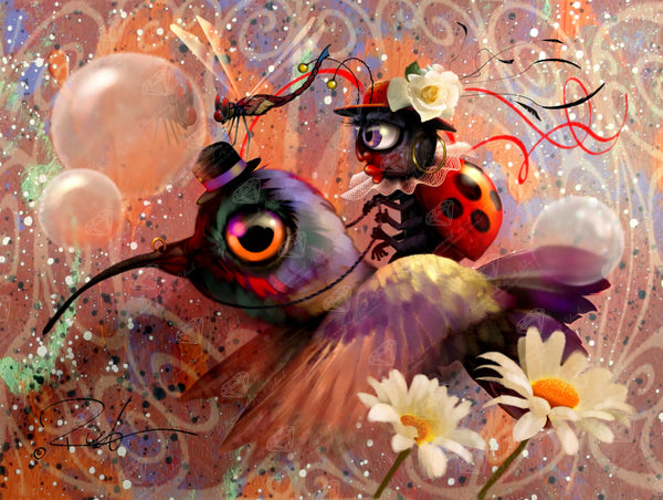 Flying Bird Rider Bird Rider – Diamond Art Club