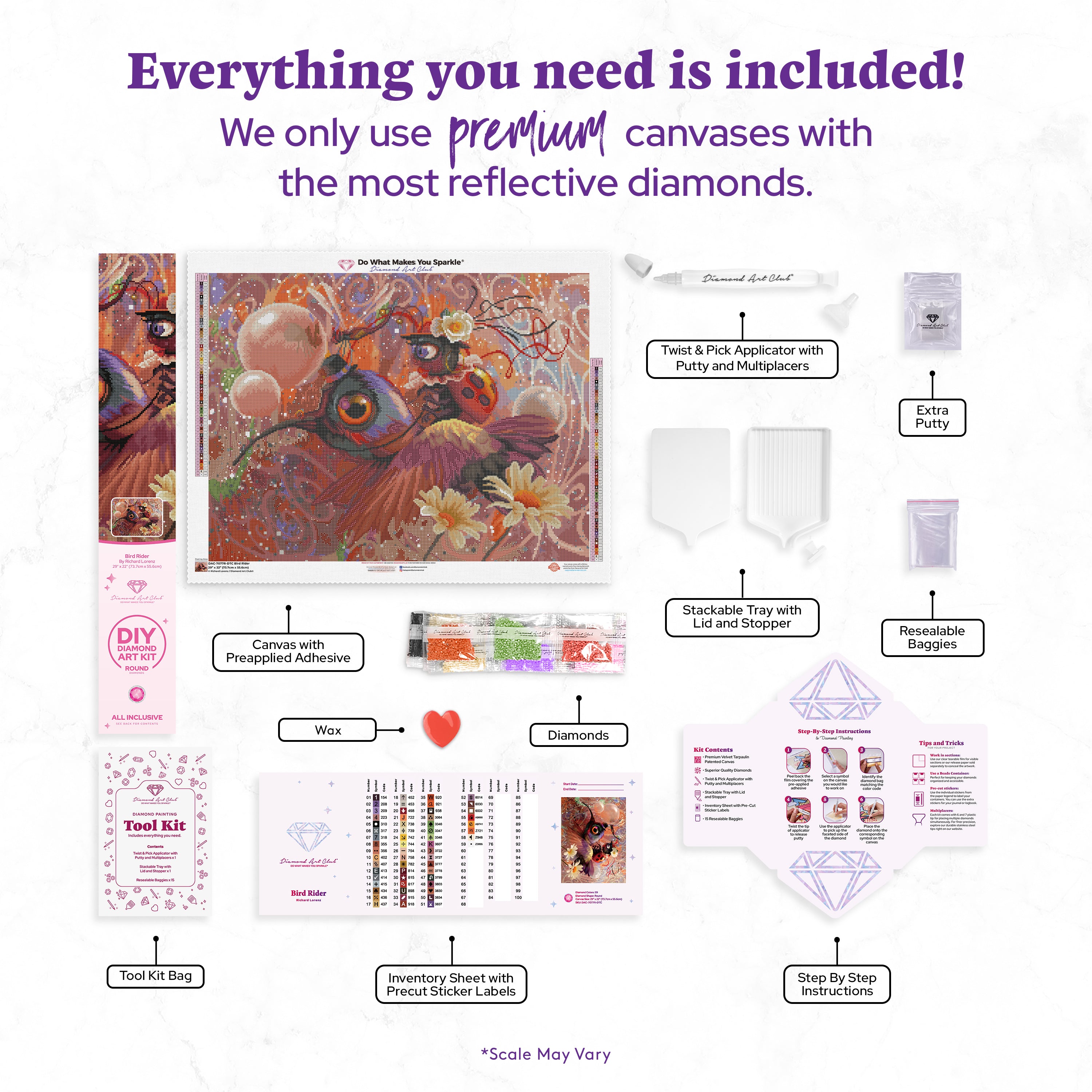 Bird Rider – Diamond Art Club