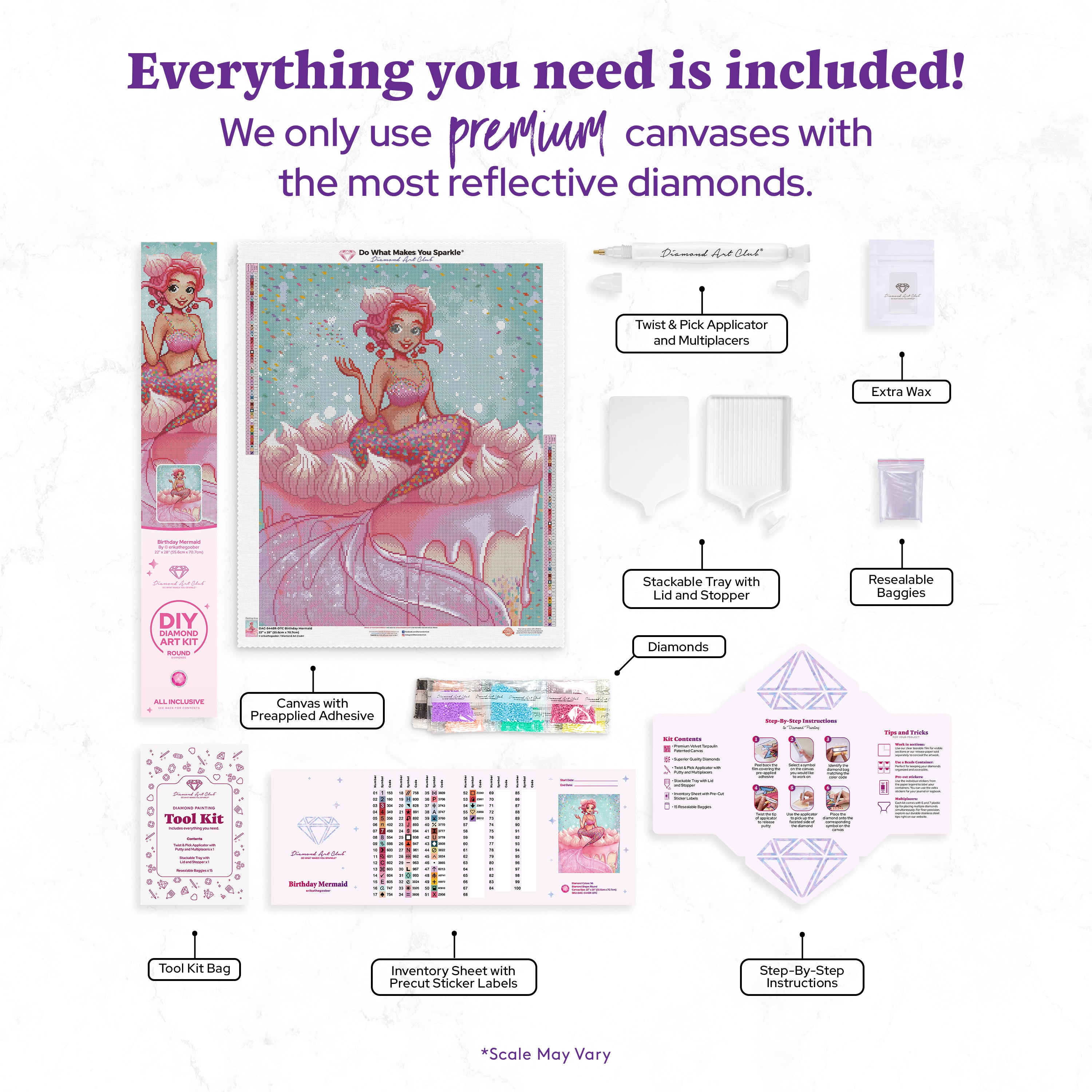 Birthday Mermaid – Diamond Art Club