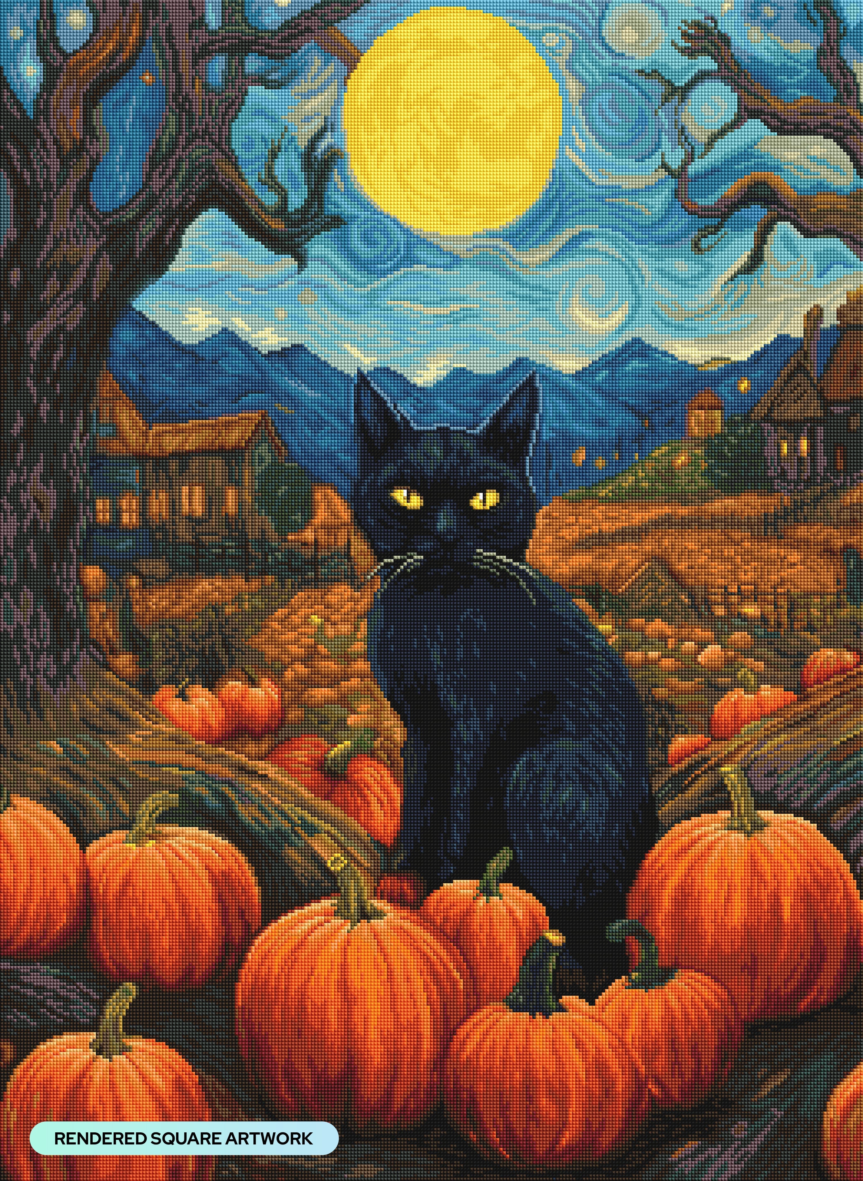 Black Cat Midnight – Diamond Art Club
