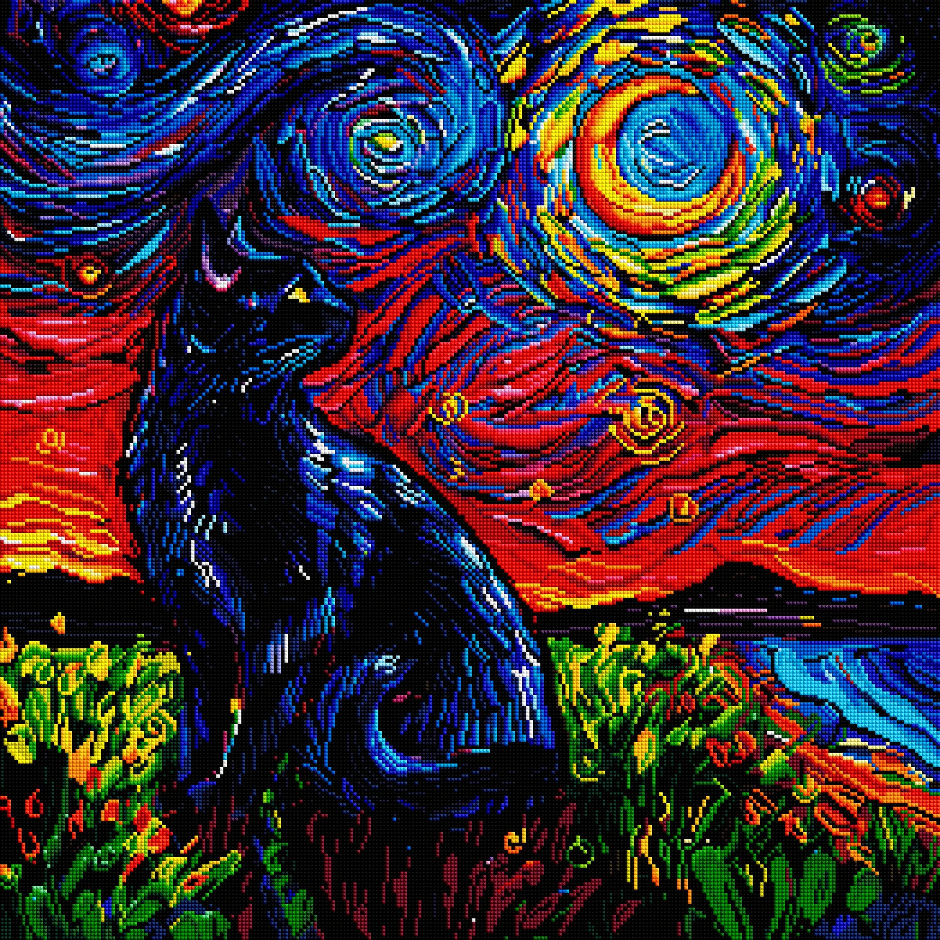 Black Cat Night – Diamond Art Club