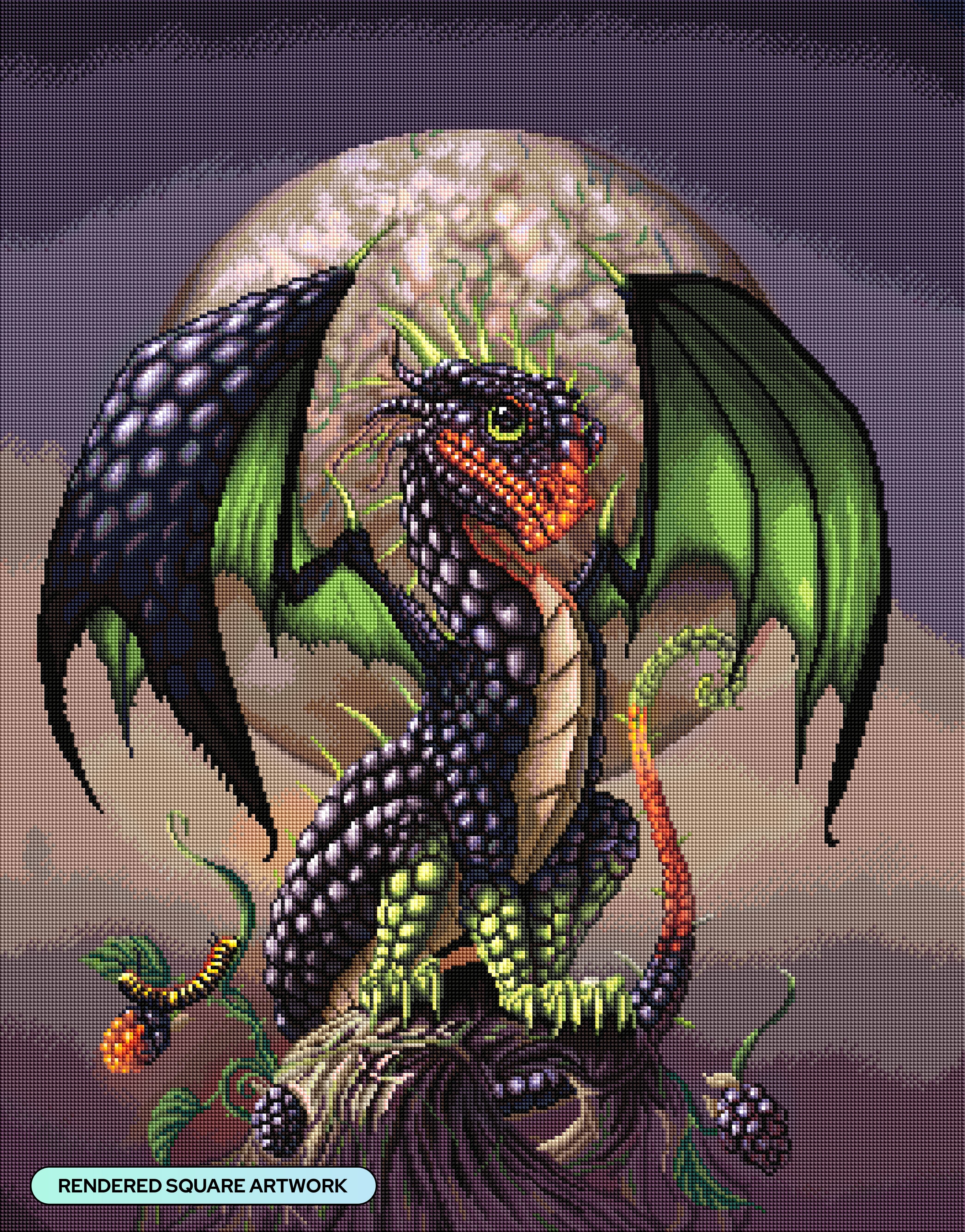 Blackberry Dragon – Diamond Art Club