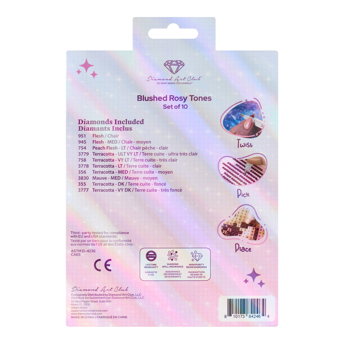 Diamond Painting Bling Diamonds – Blushed Rosy Tones Round