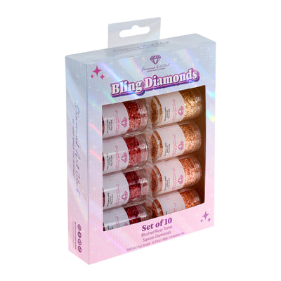 Diamond Painting Bling Diamonds - Blushed Rosy Tones Square (Set of 10)