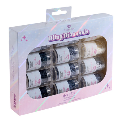 Diamond Painting Bling Diamonds – Cool Gray Tones Round