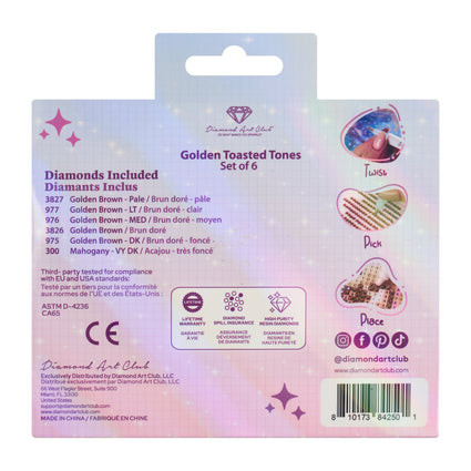 Diamond Painting Bling Diamonds – Golden Toasted Tones Round