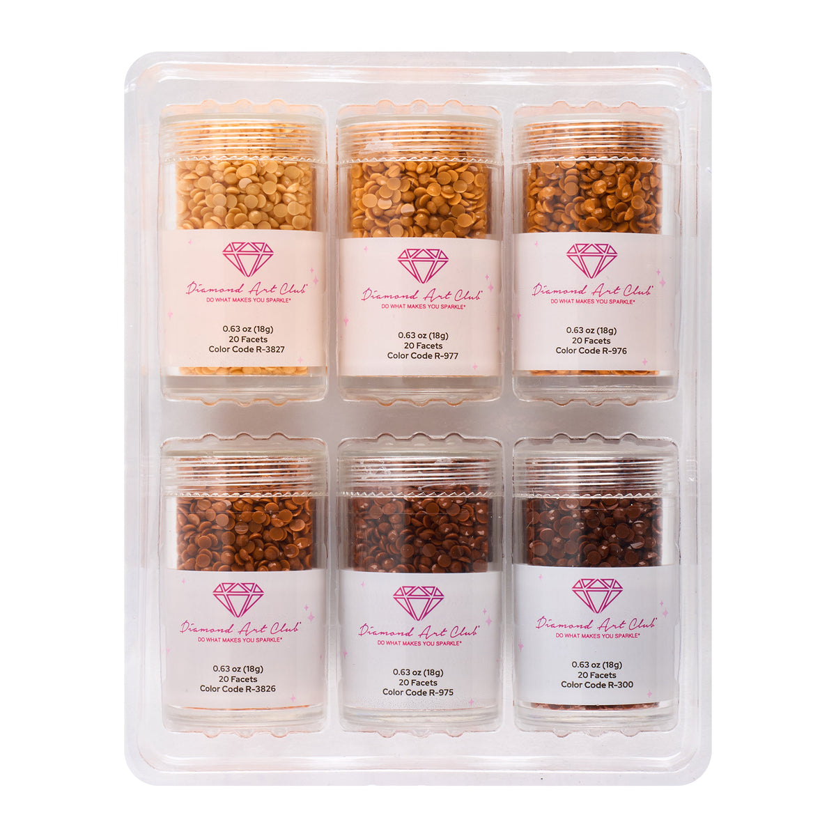 Diamond Painting Bling Diamonds – Golden Toasted Tones Round