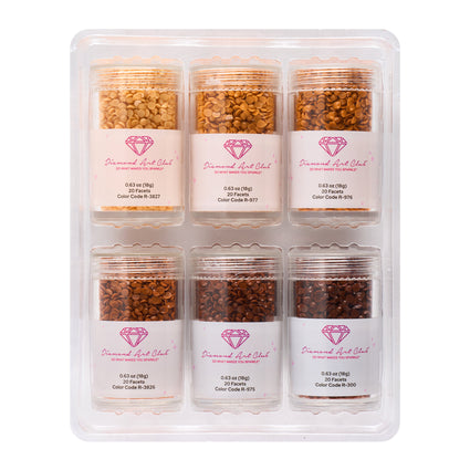 Diamond Painting Bling Diamonds – Golden Toasted Tones Round