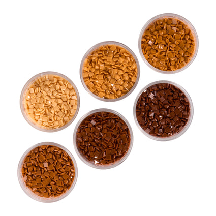 Diamond Painting Bling Diamonds – Golden Toasted Tones (Set of 6)