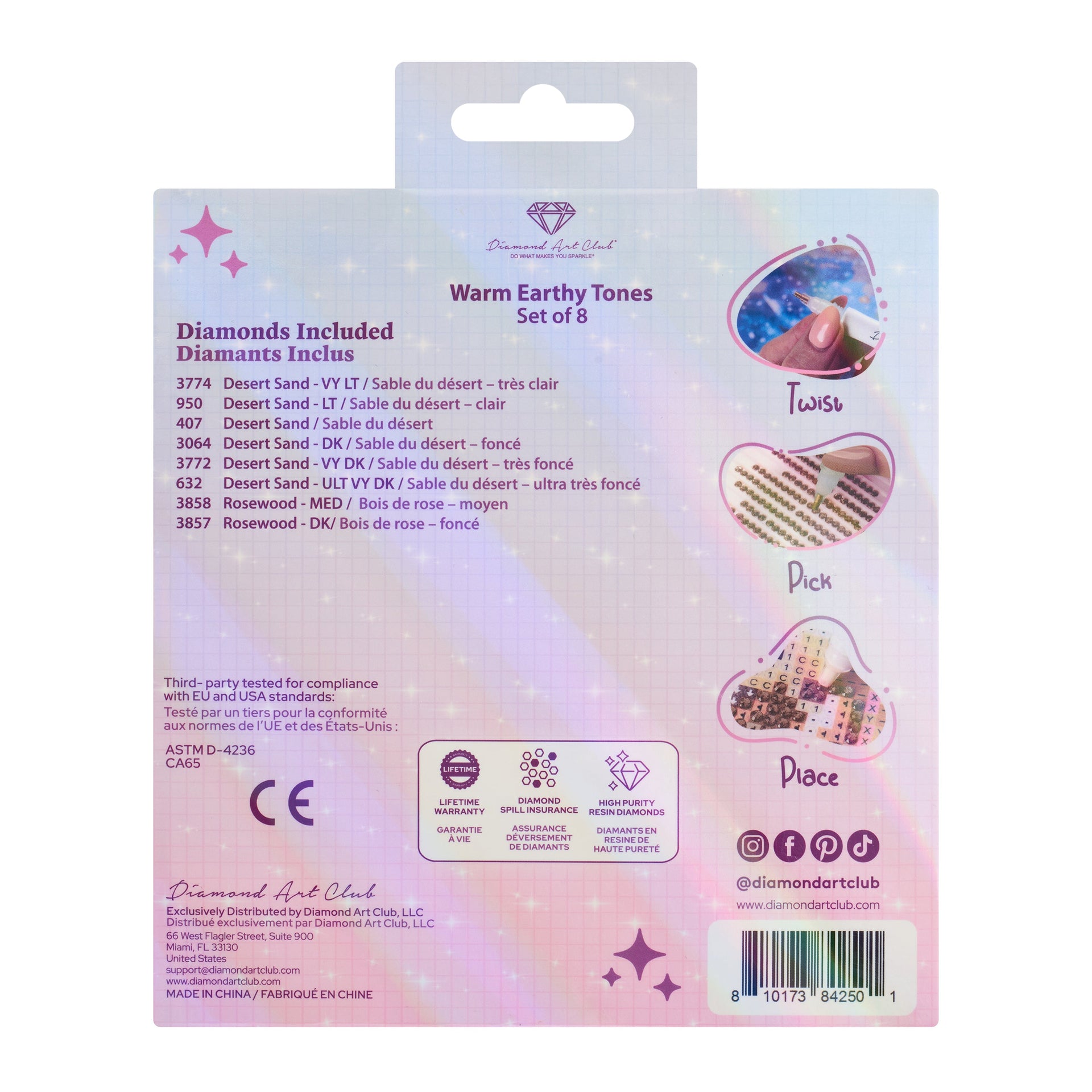 Diamond Painting Bling Diamonds – Warm Earthly Tones Round