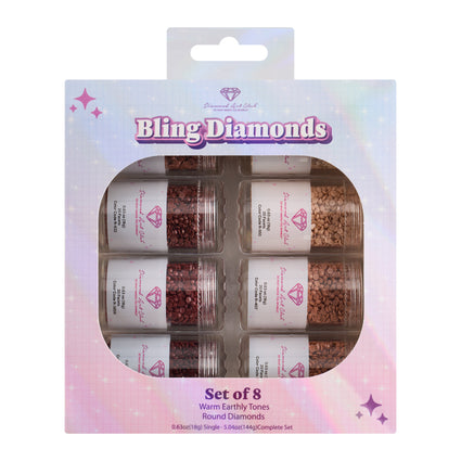 Diamond Painting Bling Diamonds – Warm Earthly Tones Round