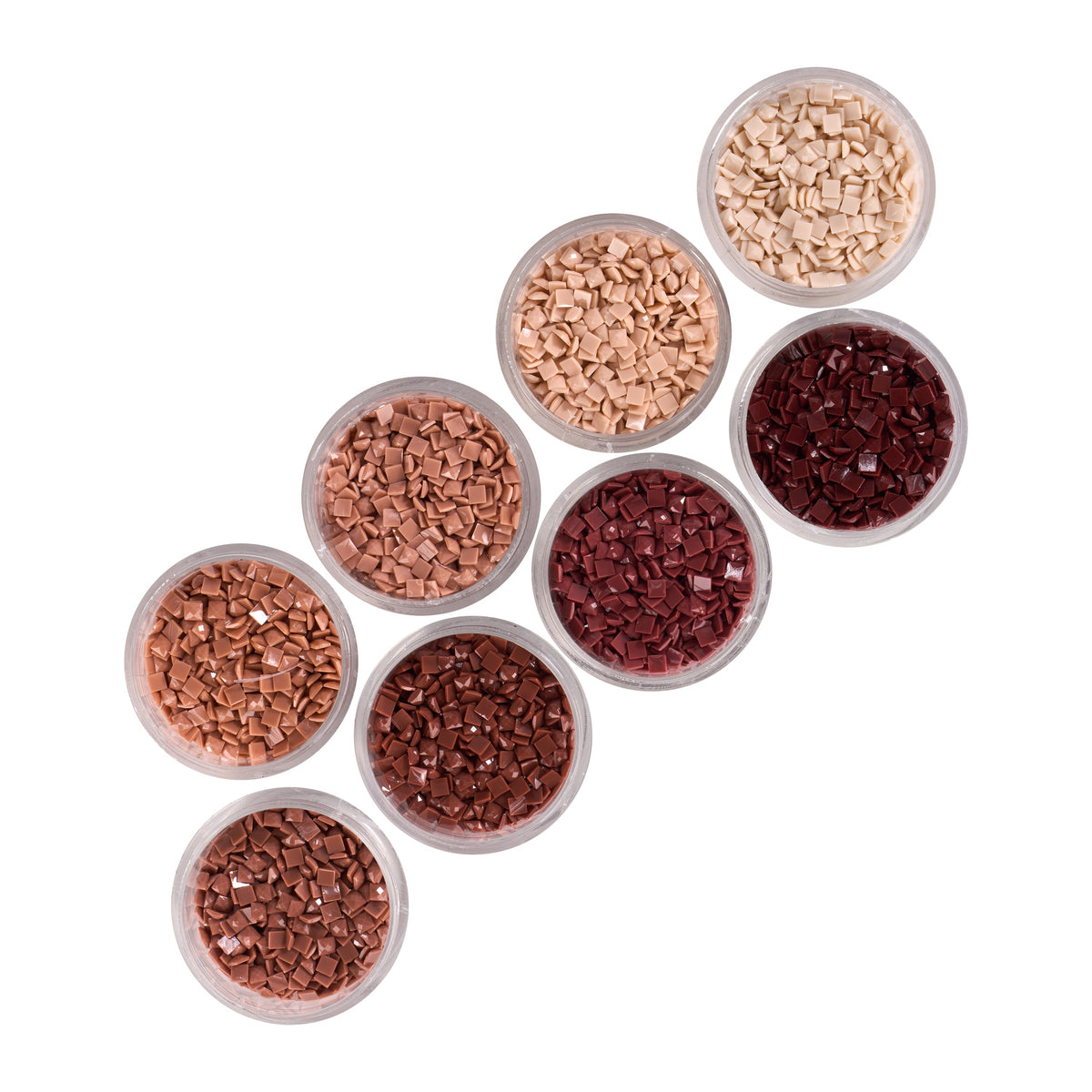 Diamond Painting Bling Diamonds – Warm Earthy Tones Square (Set of 8)