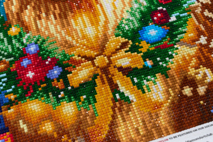 Diamond Painting Blitzen 22" x 22" (55.6cm x 55.6cm) / Round with 58 Colors including 2 ABs and 4 Fairy Dust Diamonds / 40,804