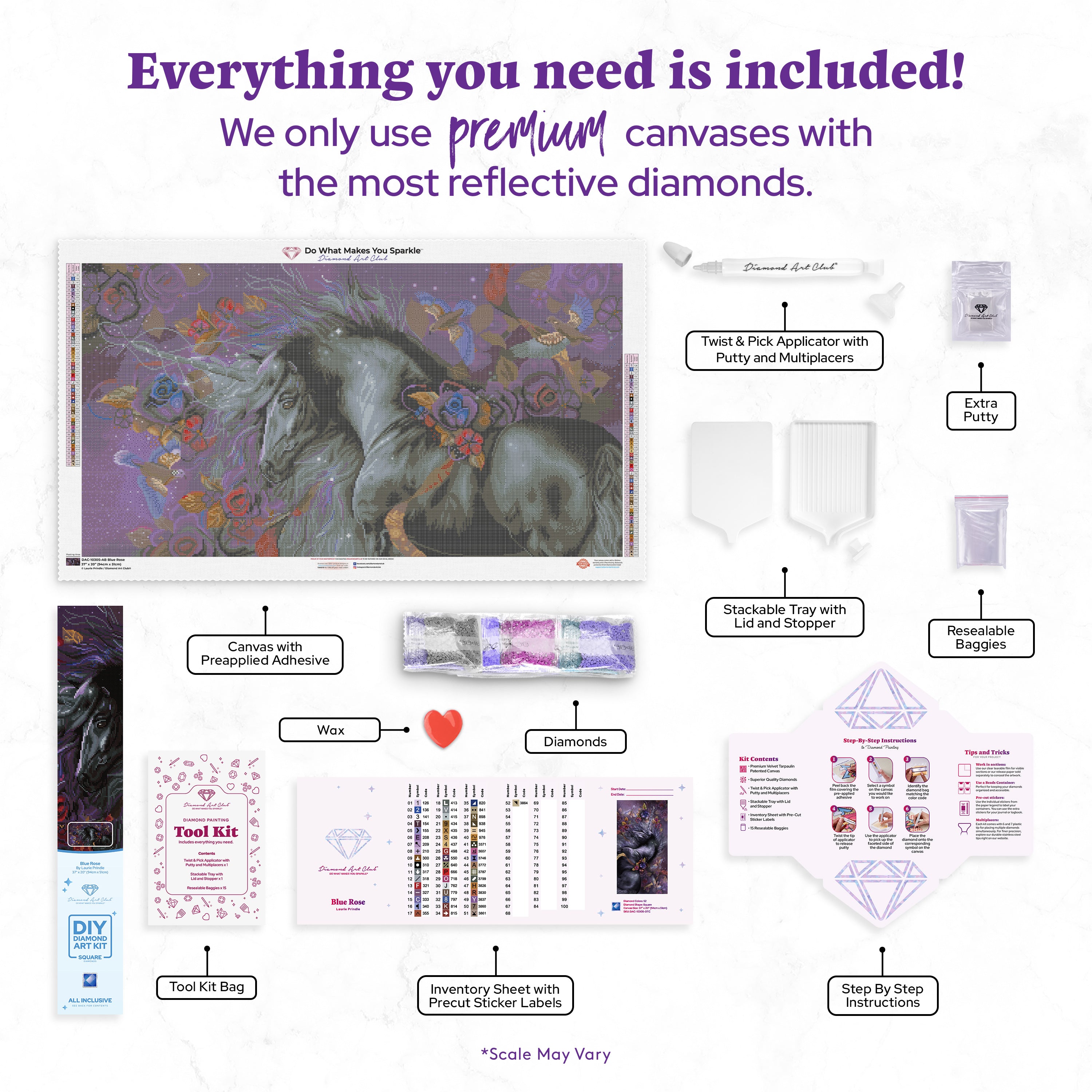 Blue Rose – Diamond Art Club