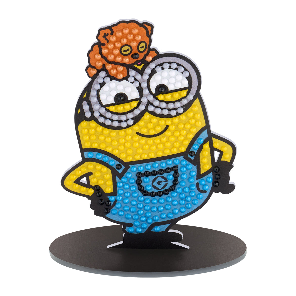 Diamond Painting Bob - Sparkle Pals™ 3.1" x 4.2" (7.9cm x 10.9cm) / Round with 6 Colors including 2 Fairy Dust Diamonds / 355