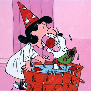 Diamond Painting Bobbing for Apples 17" x 17" (42.7cm x 42.7cm) / Round With 16 Colors including 2 ABs and 2 Fairy Dust Diamonds / 24,025