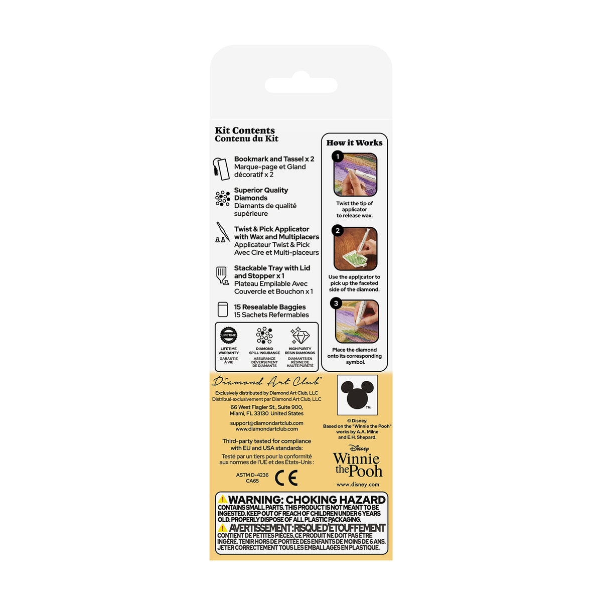 Diamond Painting Bookmarks – A Good Day with Pooh and Tigger (Set of 2) 2" x 7" (5cm x 17.8cm) / Round with 16 Colors including 6 Fairy Dust Diamonds / 1,105