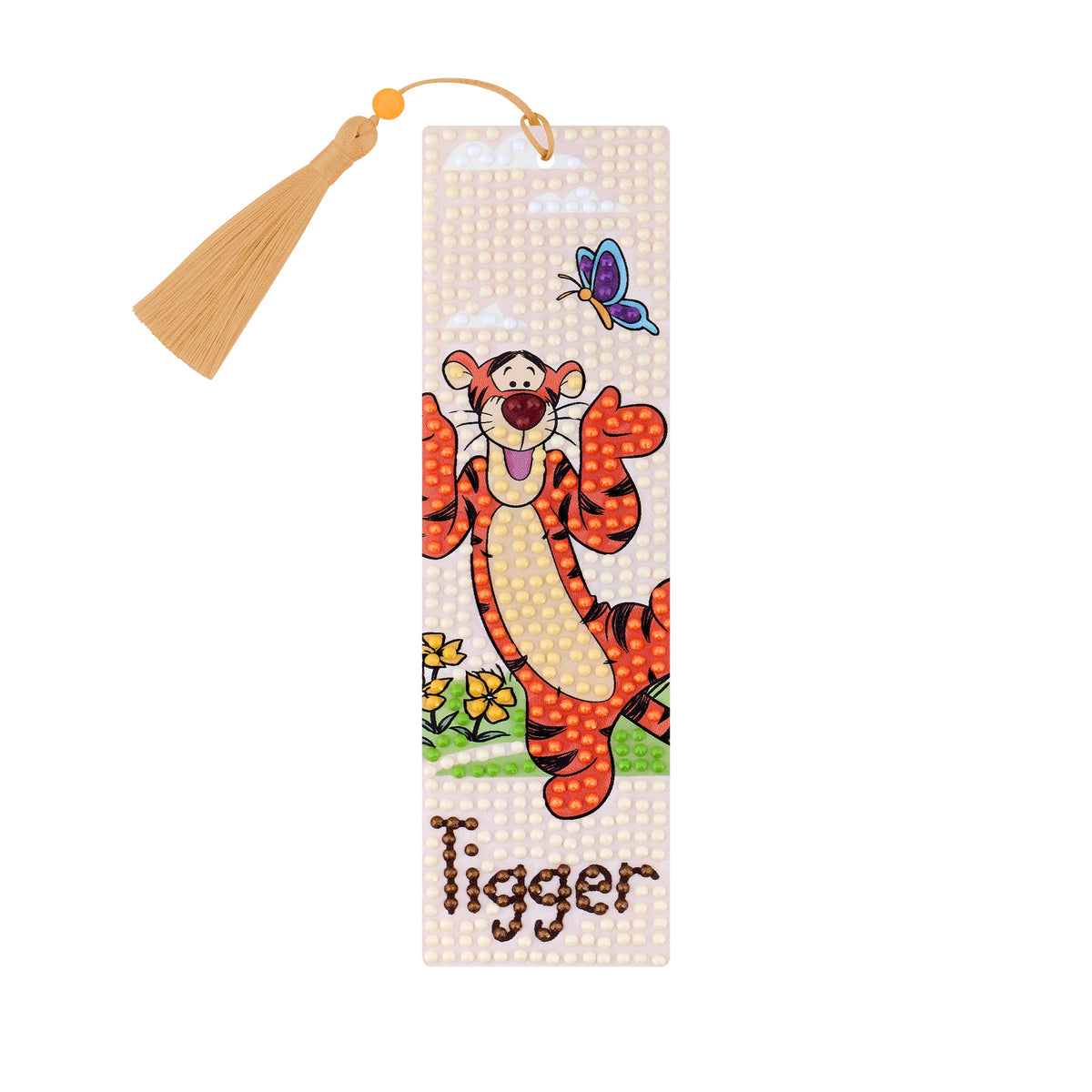 Diamond Painting Bookmarks – A Good Day with Pooh and Tigger (Set of 2) 2" x 7" (5cm x 17.8cm) / Round with 16 Colors including 6 Fairy Dust Diamonds / 1,105