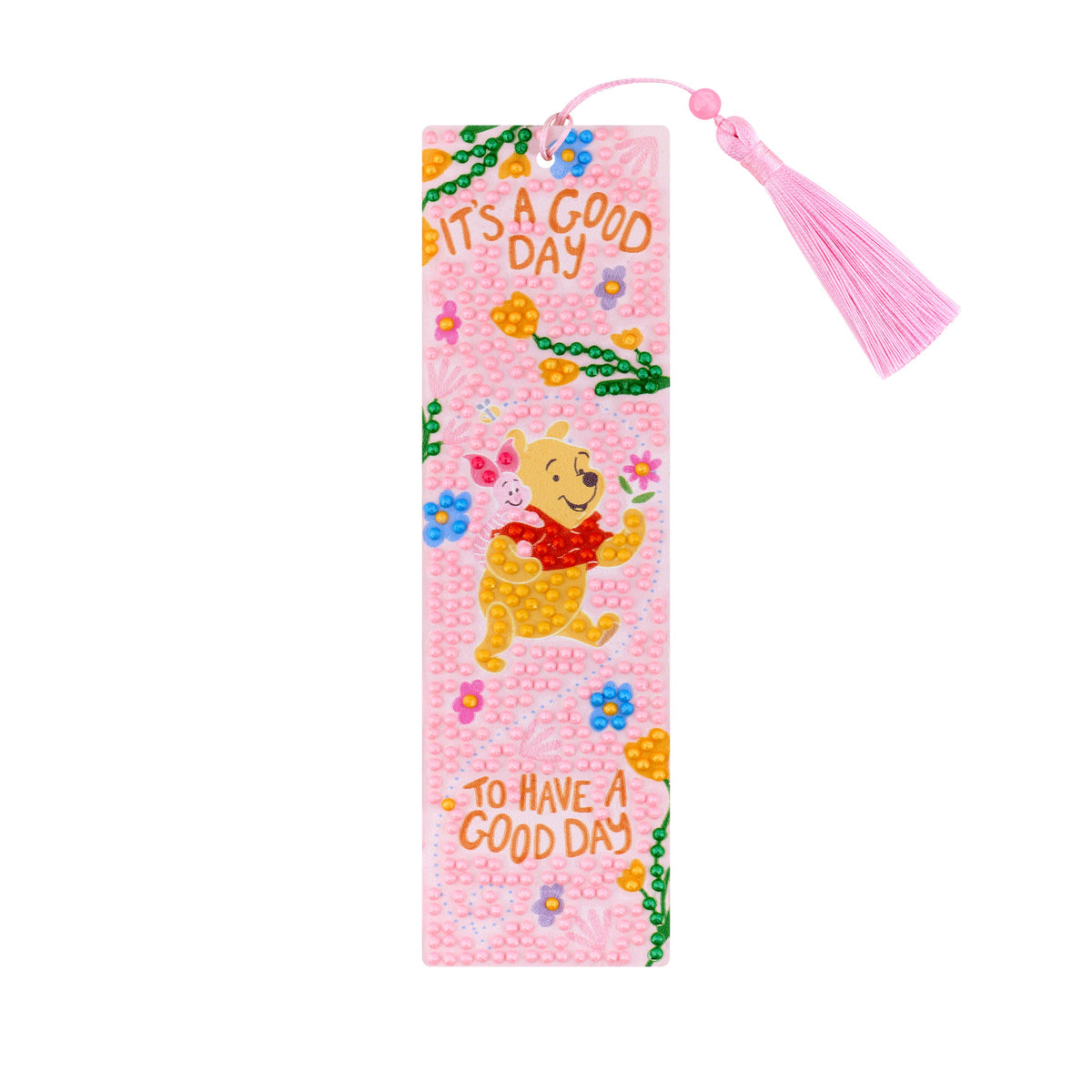 Diamond Painting Bookmarks – A Good Day with Pooh and Tigger (Set of 2) 2" x 7" (5cm x 17.8cm) / Round with 16 Colors including 6 Fairy Dust Diamonds / 1,105