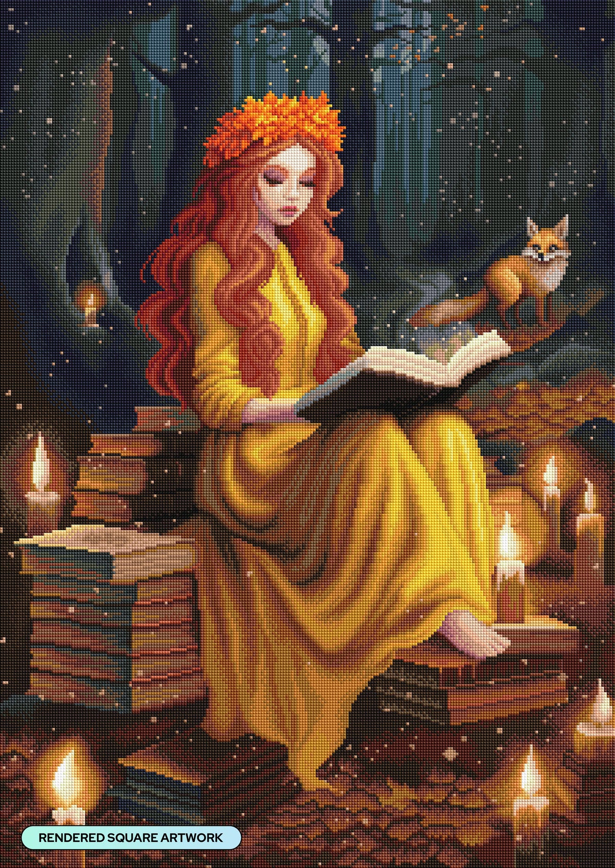 Diamond Painting Books are Magic 22" x 31" (55.8cm x 78.7cm) / Square With 70 Colors Including 2 ABs and 2 Fairy Dust Diamonds / 70,784