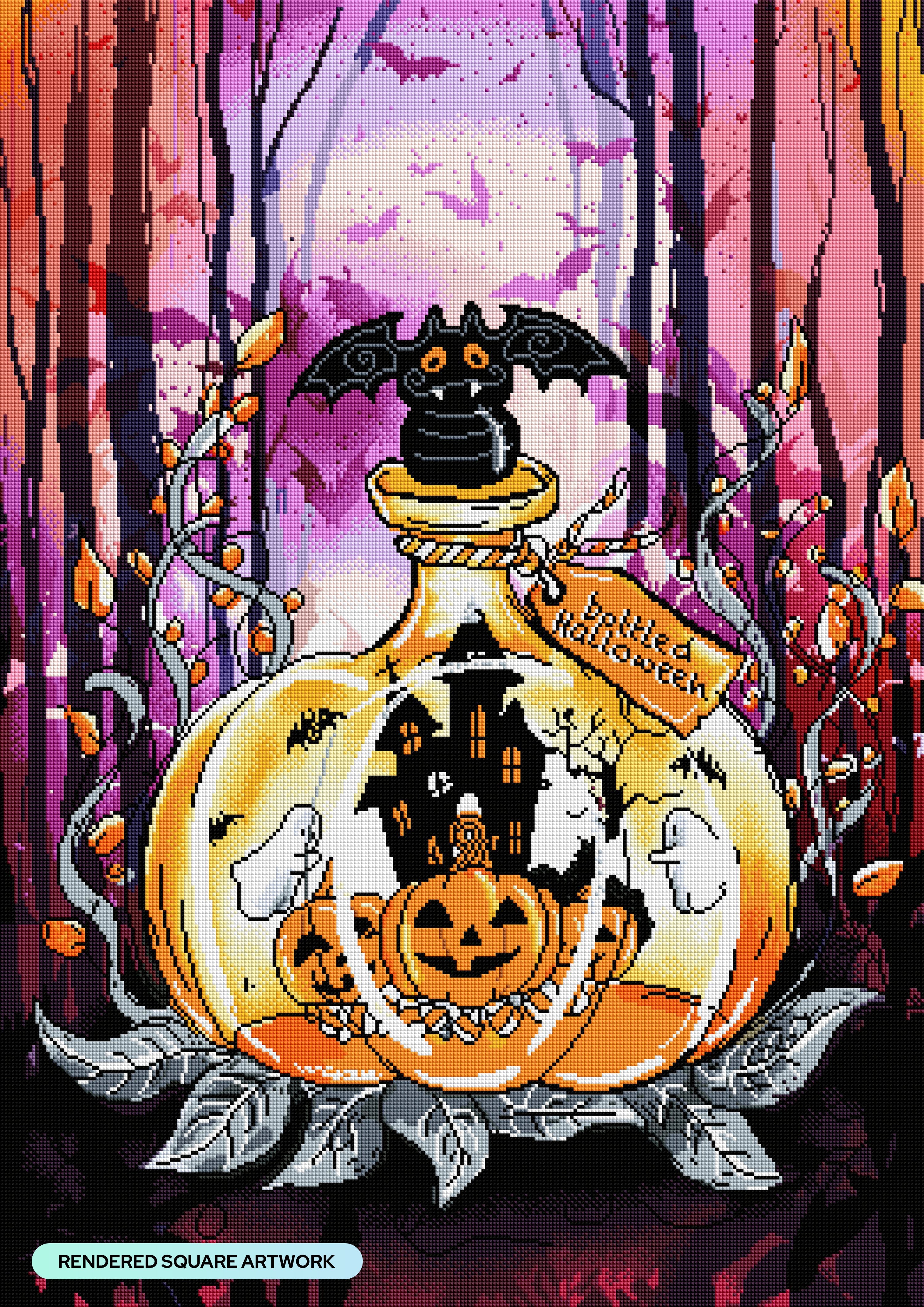 Bottled Halloween – Diamond Art Club