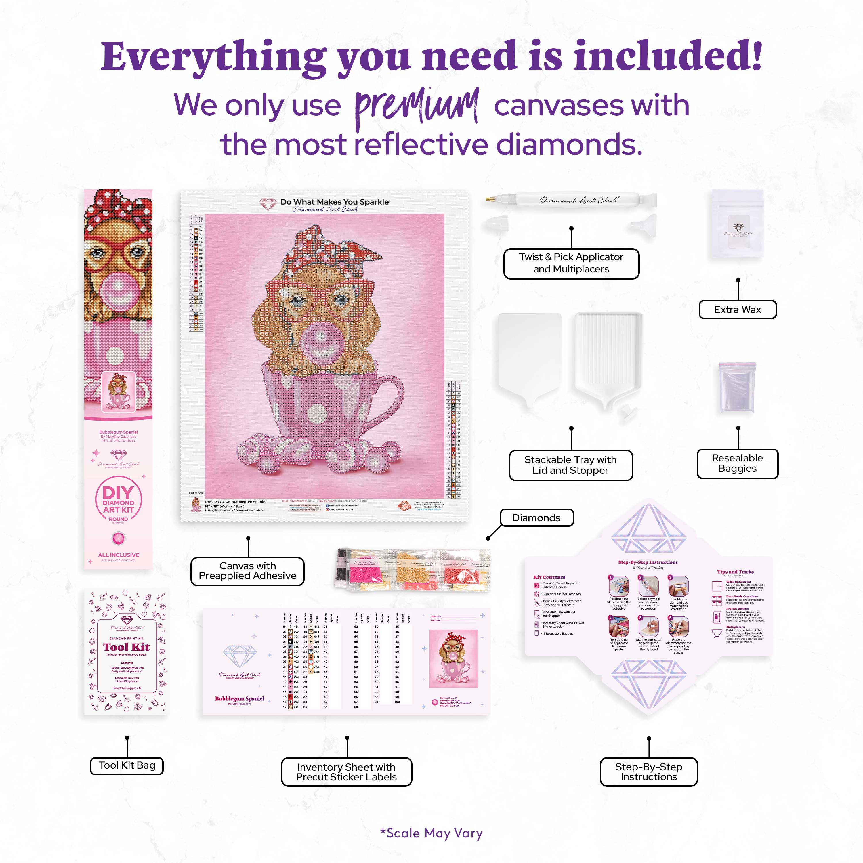 Bubblegum Spaniel – Diamond Art Club