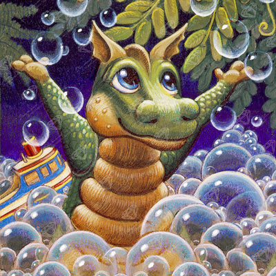 Diamond Painting Bubbles 13" x 13" (32.8cm x 32.8cm) / Round with 43 Colors including 3 ABs and 1 Fairy Dust Diamonds / 13,689