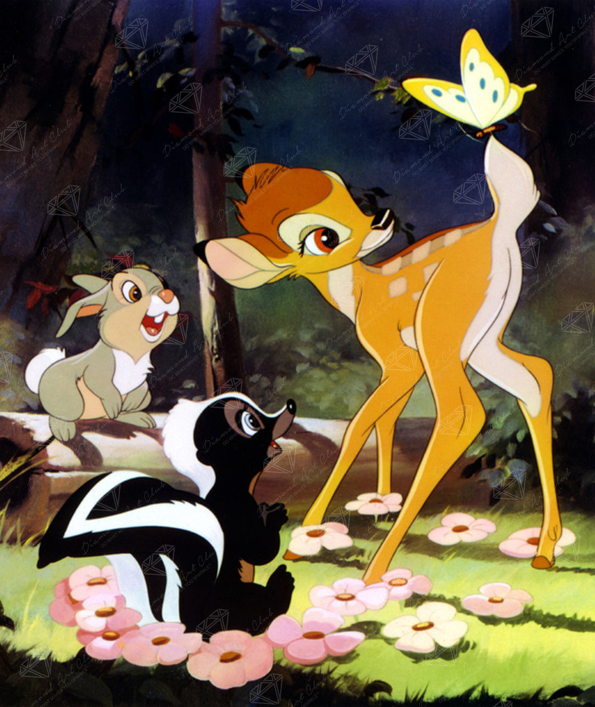 Diamond Painting Butterfly! 22" x 26" (55.6cm x 66cm) / Round with 69 Colors including 3 ABs and 4 Fairy Dust Diamonds / 48,480