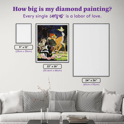 Diamond Painting Butterfly! 22" x 26" (55.6cm x 66cm) / Round with 69 Colors including 3 ABs and 4 Fairy Dust Diamonds / 48,480